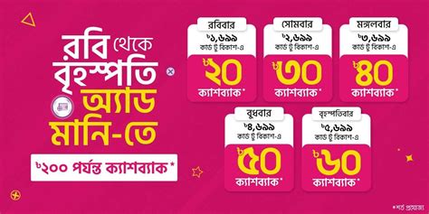 Return to bKash & Enjoy a BDT 100 Offer on Cash In or Add Money!.